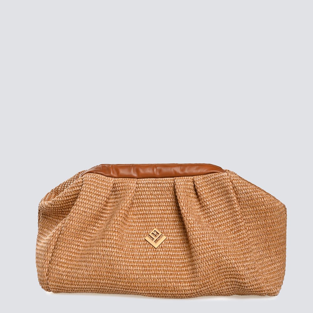 paris rafia bag tabac