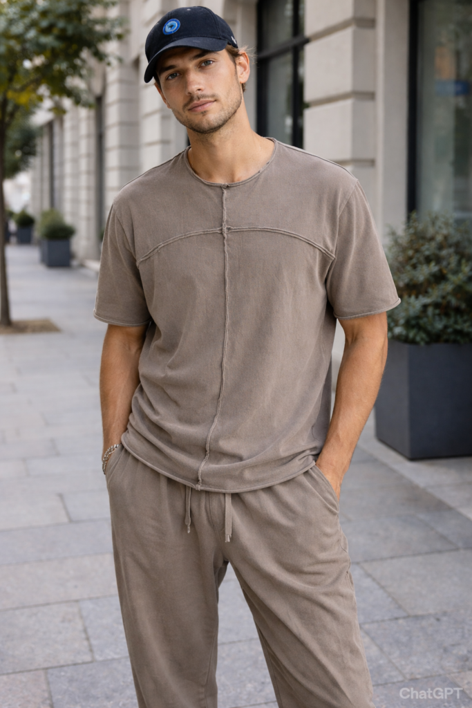 Libertee Mateo μπεζ μπλούζα