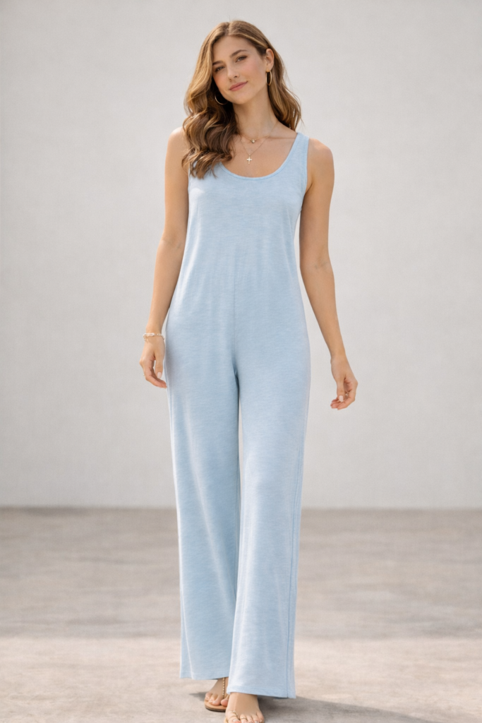Libertee Lauren ολόσωμη γαλάζια φόρμα
